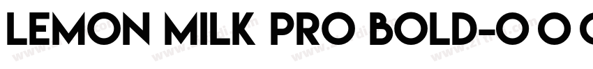LEMON MILK Pro Bold字体转换